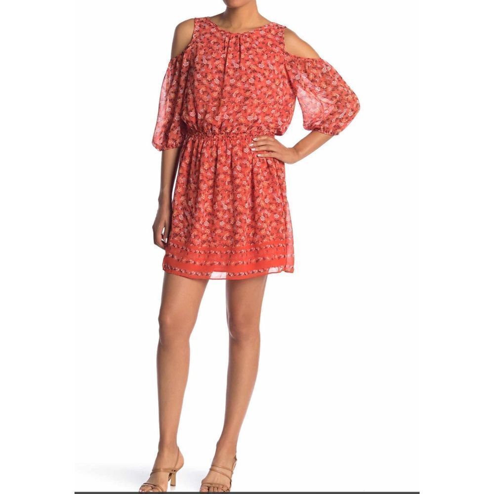 Max Studio nwt cold shoulder bohemian print sundress